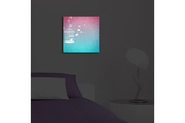 Canvasbilde Dekorativ LED-belysning - Flerfarget - Interiør - Maleri & posters - Lerretsbilder