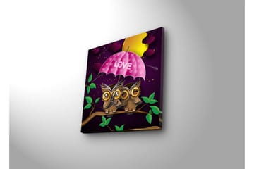 Canvasbilde Dekorativ LED-belysning - Flerfarget - Interiør - Maleri & posters - Lerretsbilder