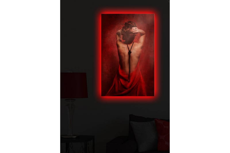 Canvasbilde Dekorativ LED-belysning - Flerfarget - Interiør - Maleri & posters - Lerretsbilder