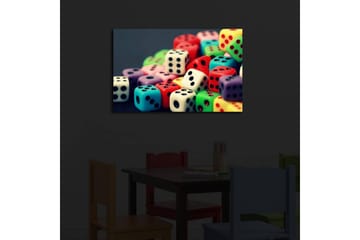 Canvasbilde Dekorativ LED-belysning - Flerfarget - Interiør - Maleri & posters - Lerretsbilder