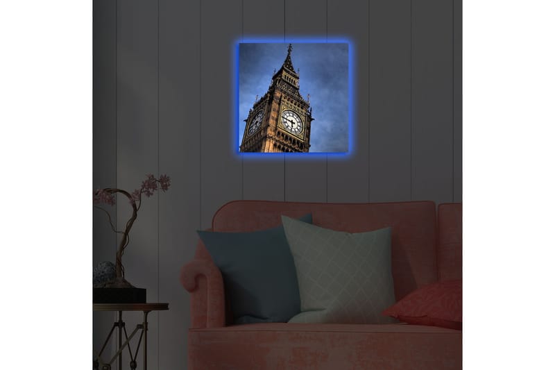 Canvasbilde Dekorativ LED-belysning - Flerfarget - Interiør - Maleri & posters - Lerretsbilder