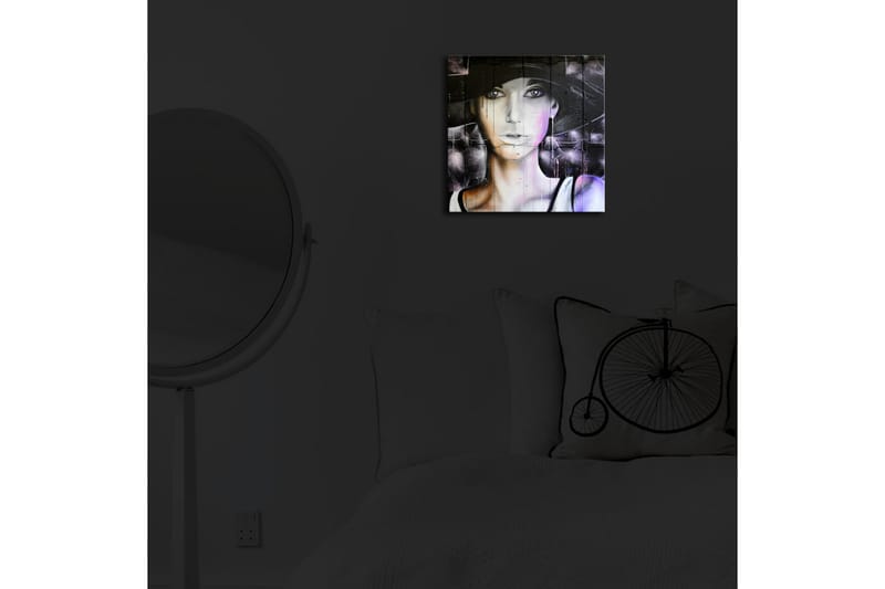 Canvasbilde Dekorativ LED-belysning - Flerfarget - Interiør - Maleri & posters - Lerretsbilder