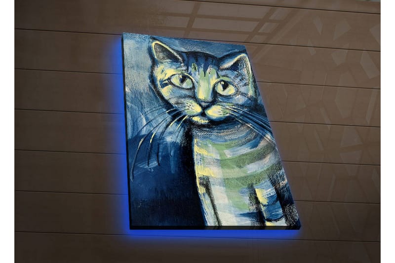 Canvasbilde Dekorativ LED-belysning - Flerfarget - Interiør - Maleri & posters - Lerretsbilder