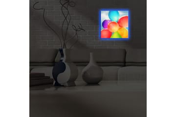 Canvasbilde Dekorativ LED-belysning - Flerfarget - Interiør - Maleri & posters - Lerretsbilder