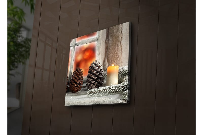 Canvasbilde Dekorativ LED-belysning - Flerfarget - Interiør - Maleri & posters - Lerretsbilder