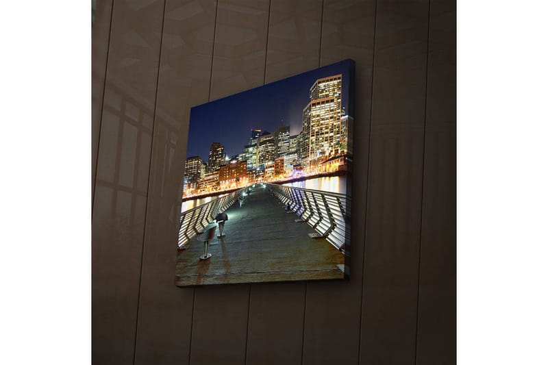 Canvasbilde Dekorativ LED-belysning - Flerfarget - Interiør - Maleri & posters - Lerretsbilder