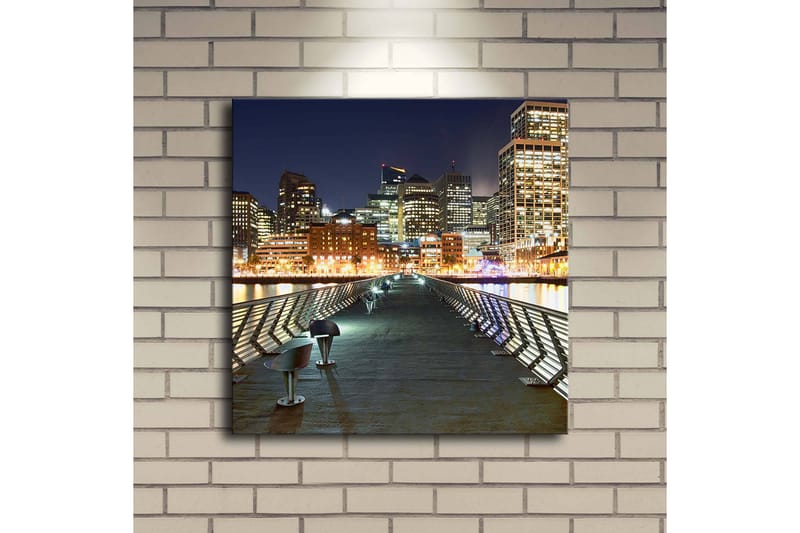 Canvasbilde Dekorativ LED-belysning - Flerfarget - Interiør - Maleri & posters - Lerretsbilder