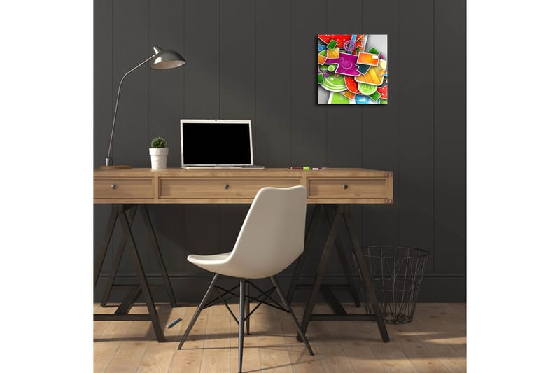 Canvasbilde Dekorativ LED-belysning - Flerfarget - Interiør - Maleri & posters - Lerretsbilder