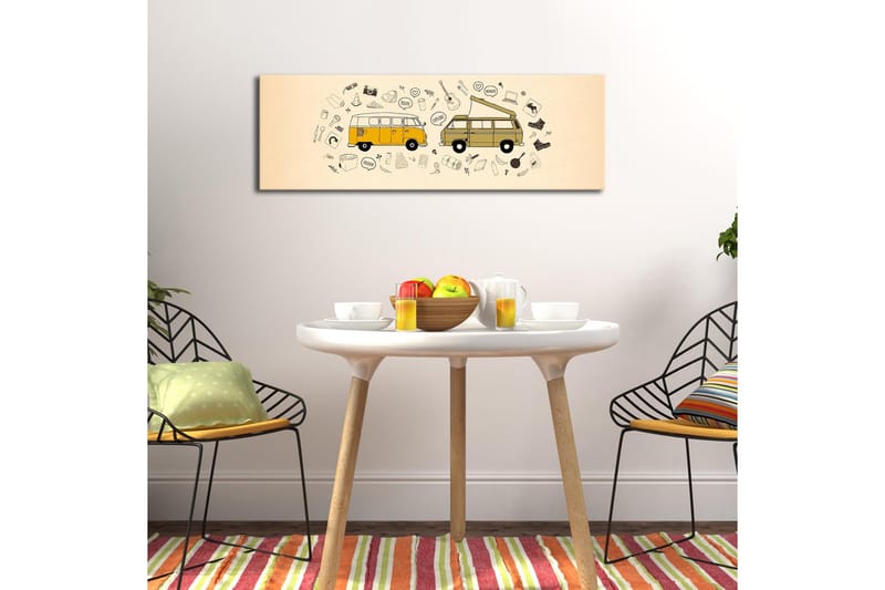 Canvasbilde Dekorativ LED-belysning - Flerfarget - Interiør - Maleri & posters - Lerretsbilder