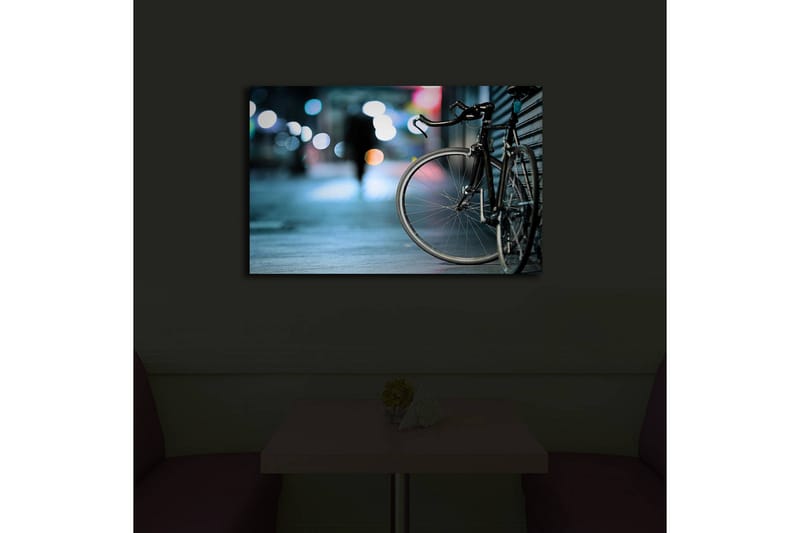 Canvasbilde Dekorativ LED-belysning - Flerfarget - Interiør - Maleri & posters - Lerretsbilder