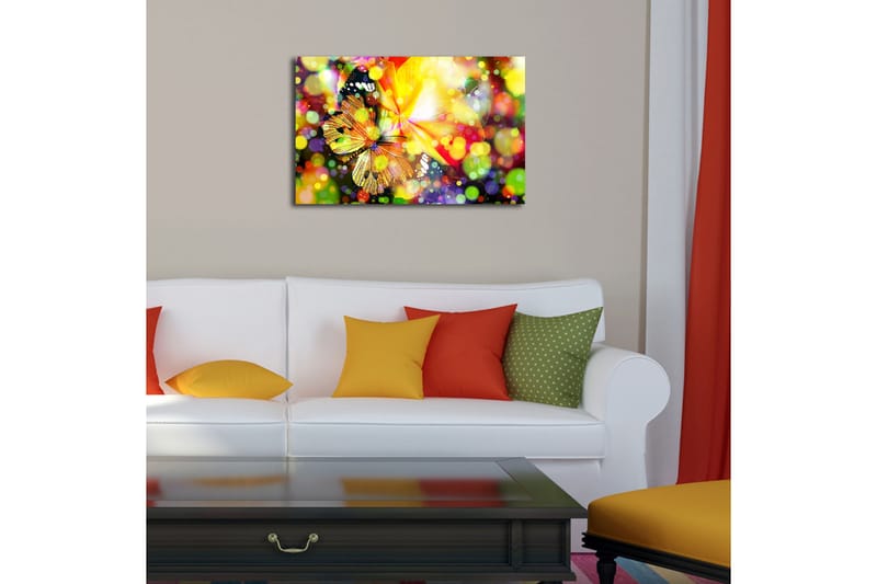 Canvasbilde Dekorativ LED-belysning - Flerfarget - Interiør - Maleri & posters - Lerretsbilder