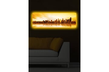 Canvasbilde Dekorativ LED-belysning - Flerfarget - Interiør - Maleri & posters - Lerretsbilder