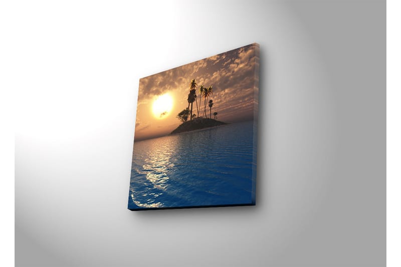 Canvasbilde Dekorativ LED-belysning - Flerfarget - Interiør - Maleri & posters - Lerretsbilder