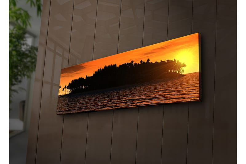 Canvasbilde Dekorativ LED-belysning - Flerfarget - Interiør - Maleri & posters - Lerretsbilder