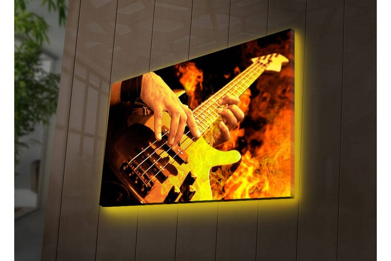 Canvasbilde Dekorativ LED-belysning - Flerfarget - Interiør - Maleri & posters - Lerretsbilder