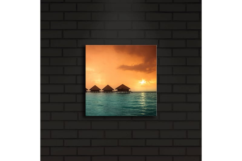 Canvasbilde Dekorativ LED-belysning - Flerfarget - Interiør - Maleri & posters - Lerretsbilder