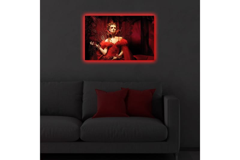 Canvasbilde Dekorativ LED-belysning - Flerfarget - Interiør - Maleri & posters - Lerretsbilder