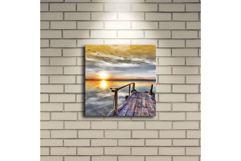 Canvasbilde Dekorativ LED-belysning - Flerfarget - Interiør - Maleri & posters - Lerretsbilder