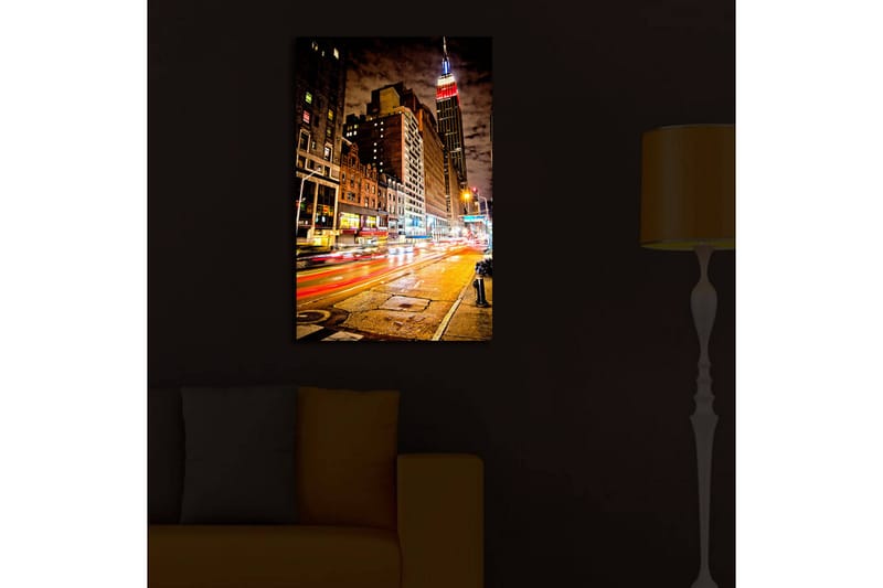 Canvasbilde Dekorativ LED-belysning - Flerfarget - Interiør - Maleri & posters - Lerretsbilder