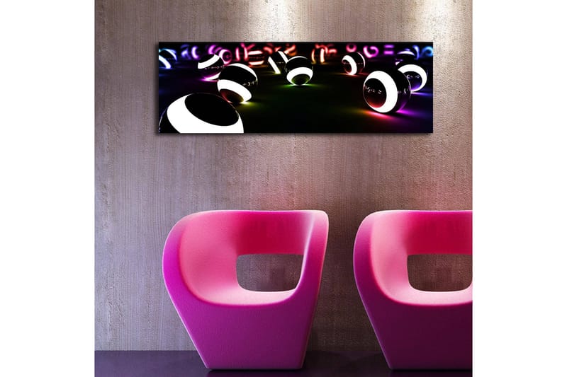 Canvasbilde Dekorativ LED-belysning - Flerfarget - Interiør - Maleri & posters - Lerretsbilder
