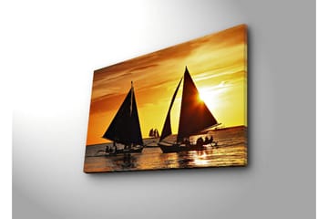 Canvasbilde Dekorativ LED-belysning - Flerfarget - Interiør - Maleri & posters - Lerretsbilder