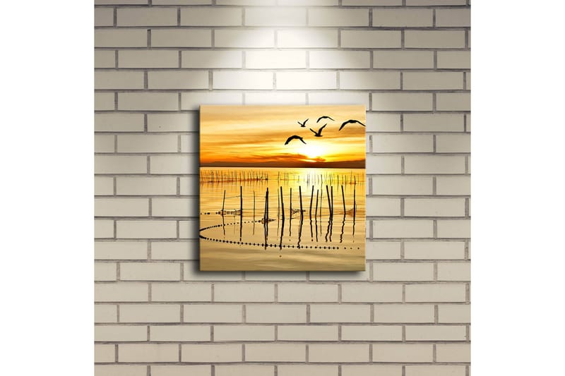 Canvasbilde Dekorativ LED-belysning - Flerfarget - Interiør - Maleri & posters - Lerretsbilder