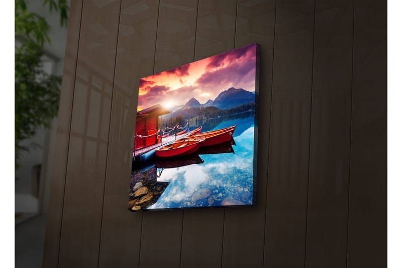 Canvasbilde Dekorativ LED-belysning - Flerfarget - Interiør - Maleri & posters - Lerretsbilder