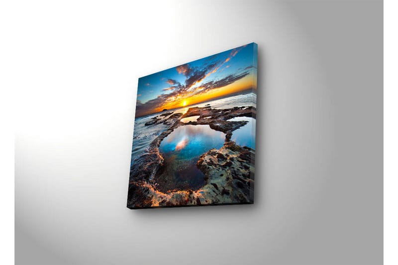 Canvasbilde Dekorativ LED-belysning - Flerfarget - Interiør - Maleri & posters - Lerretsbilder