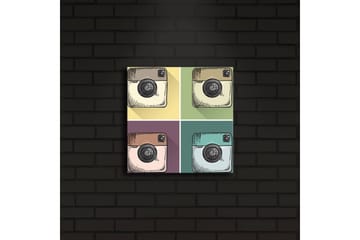 Canvasbilde Dekorativ LED-belysning - Flerfarget - Interiør - Maleri & posters - Lerretsbilder