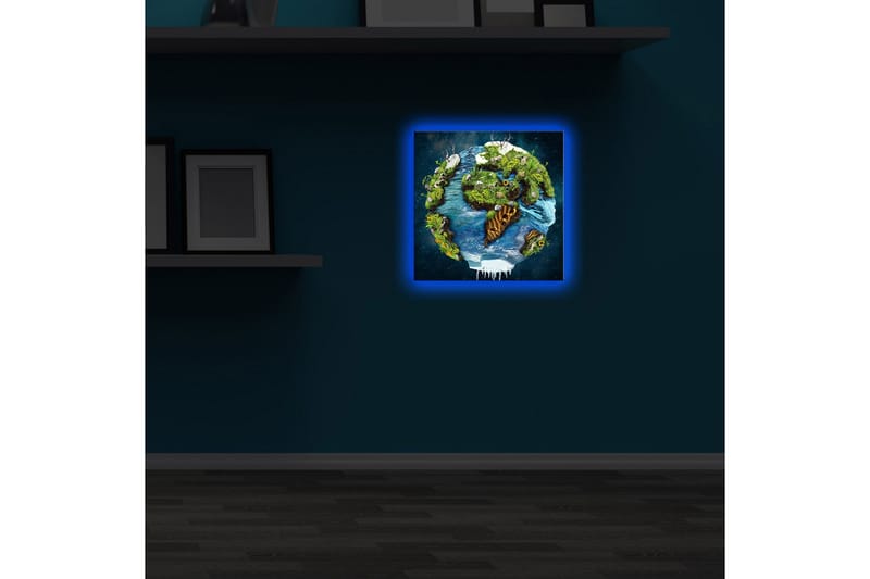 Canvasbilde Dekorativ LED-belysning - Flerfarget - Interiør - Maleri & posters - Lerretsbilder