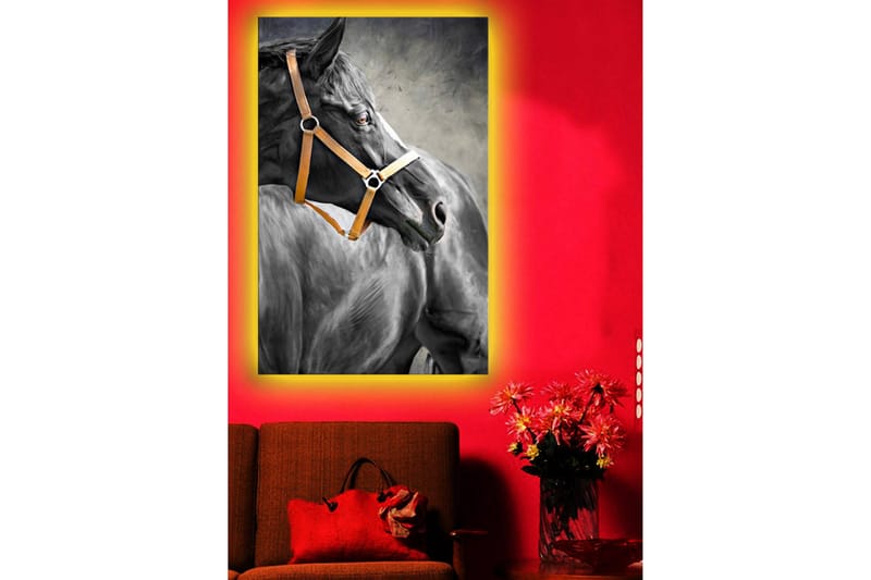 Canvasbilde Dekorativ LED-belysning - Flerfarget - Interiør - Maleri & posters - Lerretsbilder