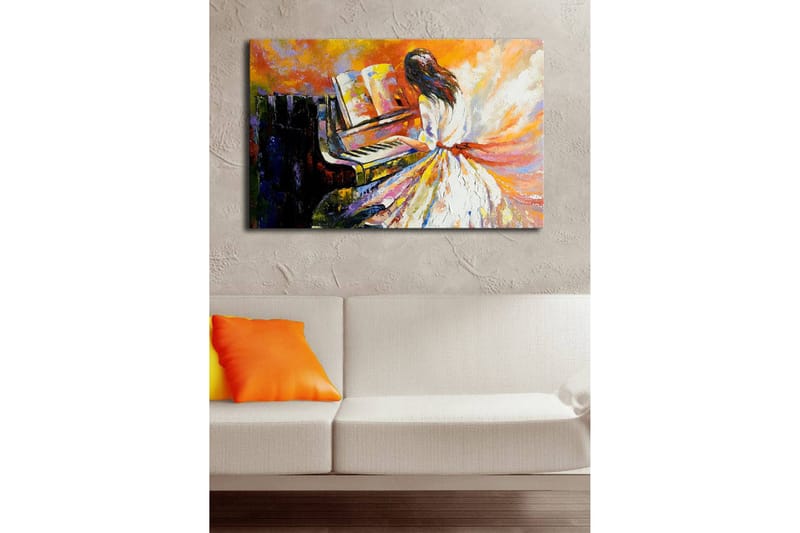 Canvasbilde Dekorativ LED-belysning - Flerfarget - Interiør - Maleri & posters - Lerretsbilder