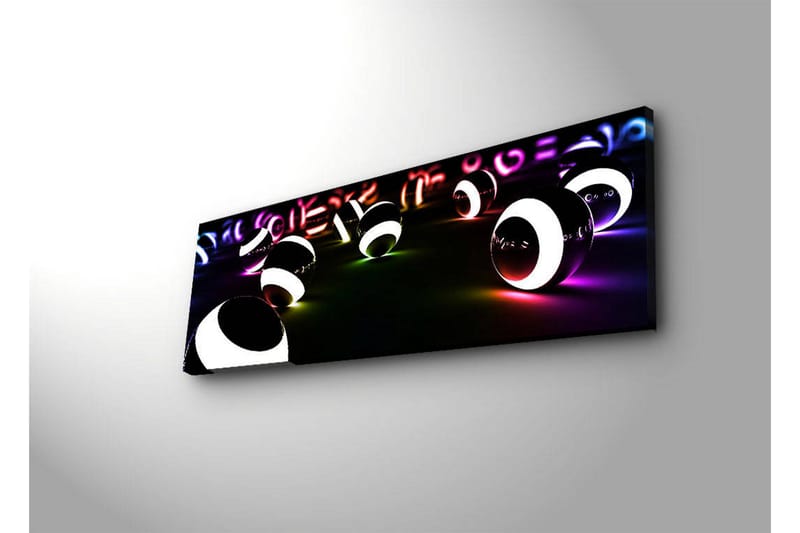 Canvasbilde Dekorativ LED-belysning - Flerfarget - Interiør - Maleri & posters - Lerretsbilder