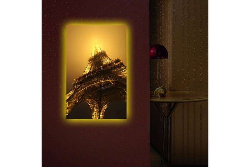 Canvasbilde Dekorativ LED-belysning - Flerfarget - Interiør - Maleri & posters - Lerretsbilder