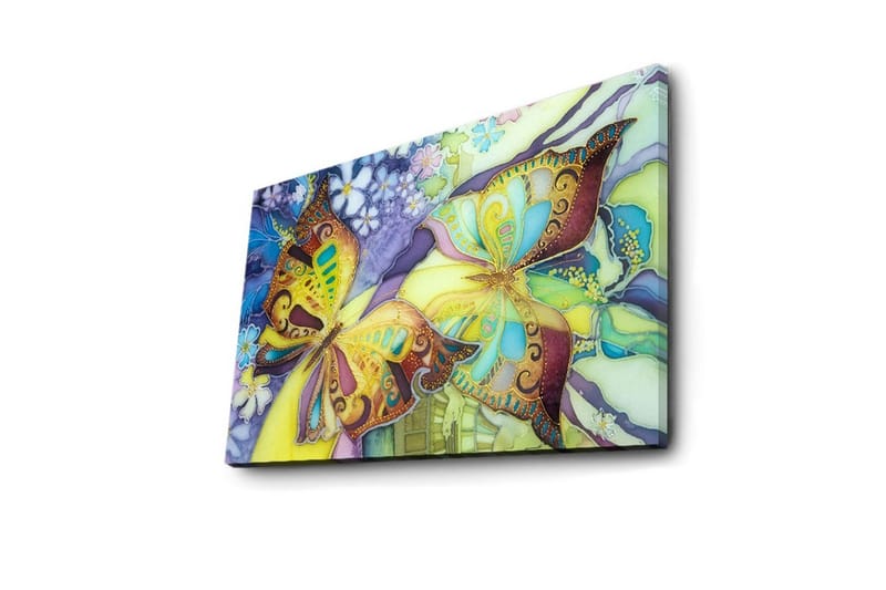 Canvasbilde Dekorativ LED-belysning - Flerfarget - Interiør - Maleri & posters - Lerretsbilder
