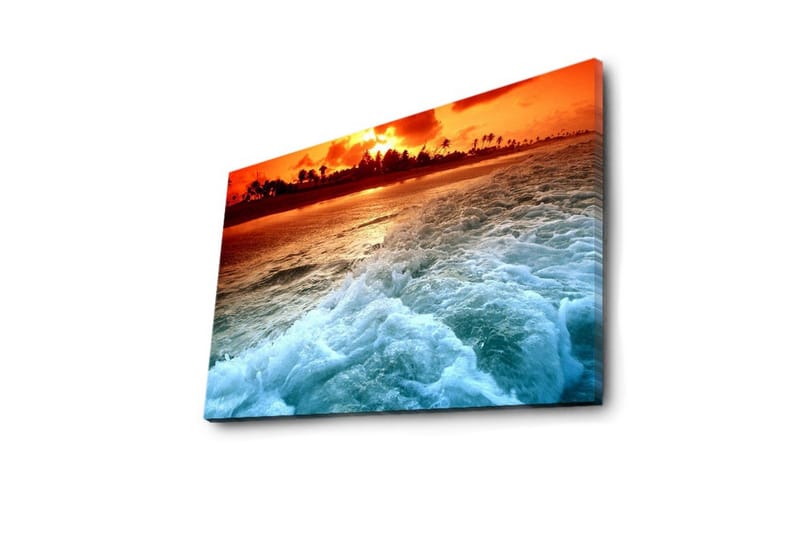 Canvasbilde Dekorativ LED-belysning - Flerfarget - Interiør - Maleri & posters - Lerretsbilder