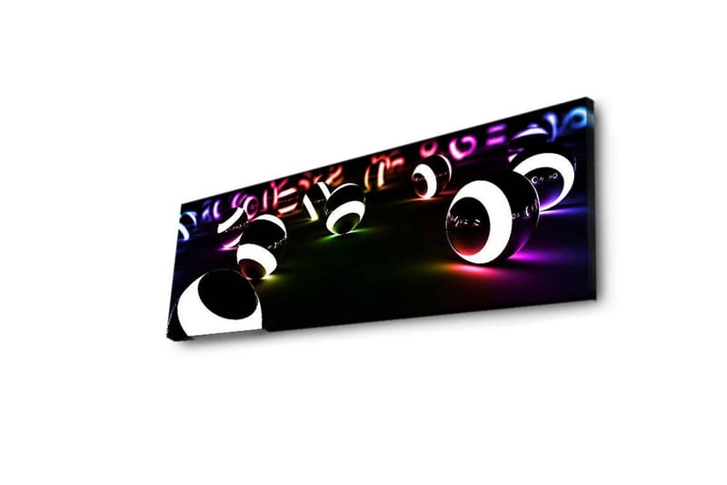 Canvasbilde Dekorativ LED-belysning - Flerfarget - Interiør - Maleri & posters - Lerretsbilder