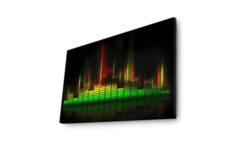 Canvasbilde Dekorativ LED-belysning - Flerfarget - Interiør - Maleri & posters - Lerretsbilder