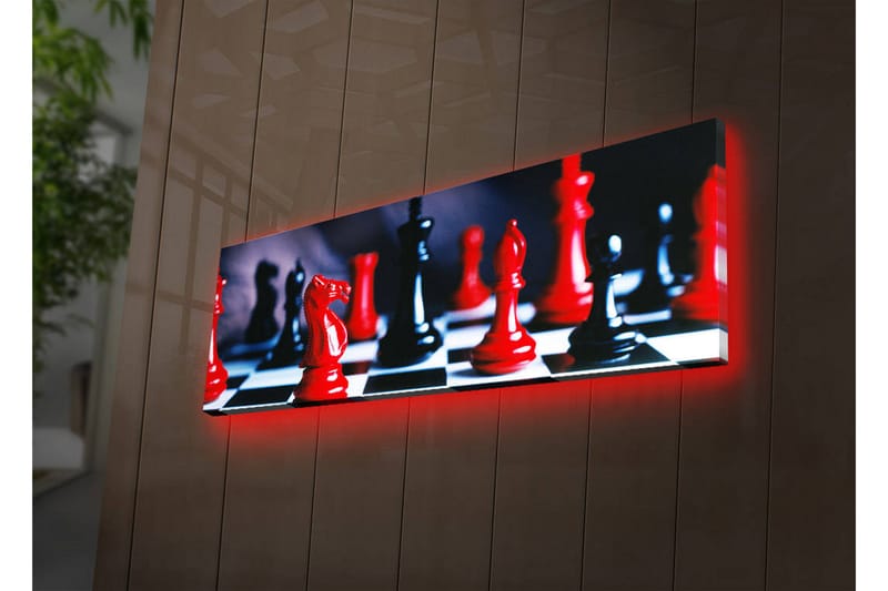 Canvasbilde Dekorativ LED-belysning - Flerfarget - Interiør - Maleri & posters - Lerretsbilder