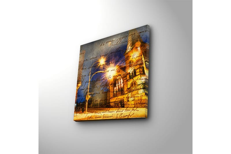 Canvasbilde Dekorativ LED-belysning - Flerfarget - Interiør - Maleri & posters - Lerretsbilder