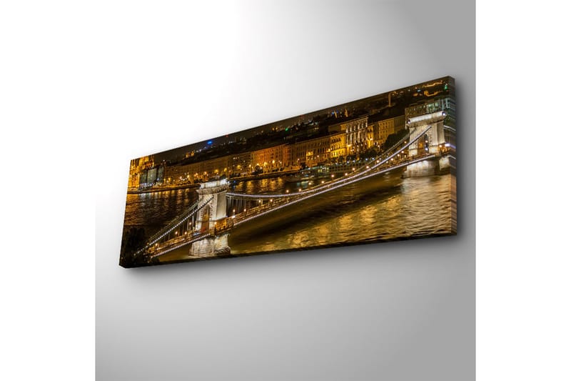 Canvasbilde Dekorativ LED-belysning - Flerfarget - Interiør - Maleri & posters - Lerretsbilder