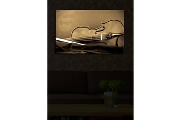 Canvasbilde Dekorativ LED-belysning - Flerfarget - Interiør - Maleri & posters - Lerretsbilder