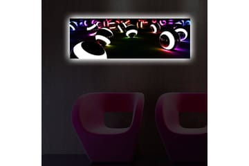 Canvasbilde Dekorativ LED-belysning - Flerfarget - Interiør - Maleri & posters - Lerretsbilder