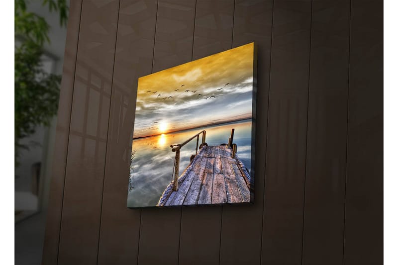 Canvasbilde Dekorativ LED-belysning - Flerfarget - Interiør - Maleri & posters - Lerretsbilder