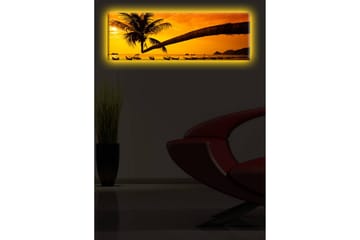 Canvasbilde Dekorativ LED-belysning - Flerfarget - Interiør - Maleri & posters - Lerretsbilder