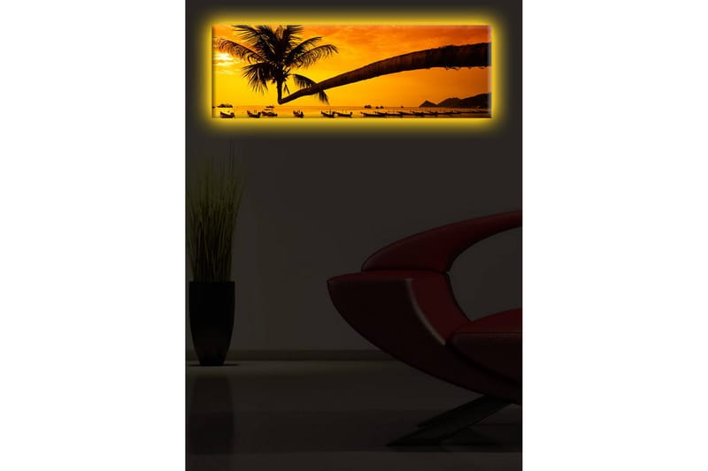 Canvasbilde Dekorativ LED-belysning - Flerfarget - Interiør - Maleri & posters - Lerretsbilder