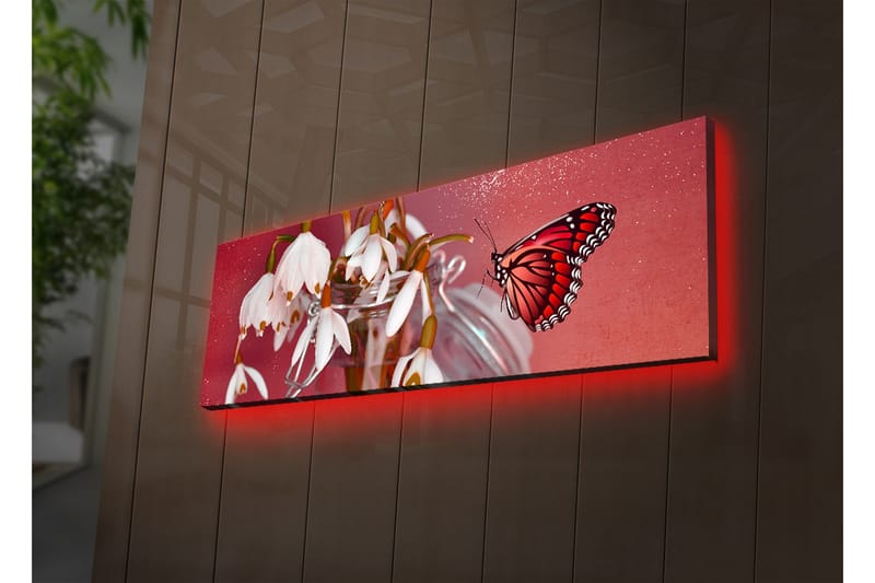 Canvasbilde Dekorativ LED-belysning - Flerfarget - Interiør - Maleri & posters - Lerretsbilder