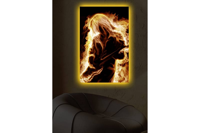 Canvasbilde Dekorativ LED-belysning - Flerfarget - Interiør - Maleri & posters - Lerretsbilder