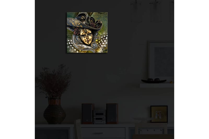 Canvasbilde Dekorativ LED-belysning - Flerfarget - Interiør - Maleri & posters - Lerretsbilder