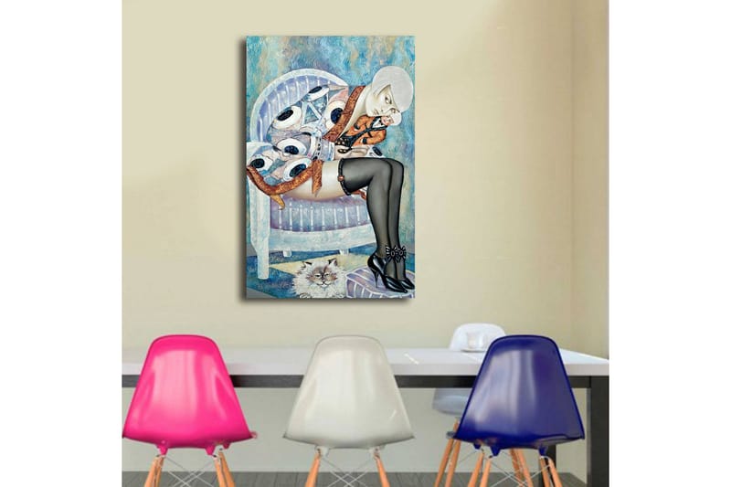 Canvasbilde Dekorativ LED-belysning - Flerfarget - Interiør - Maleri & posters - Lerretsbilder